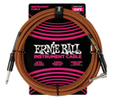 Ernie Ball 6470EB Straight/Angle Pumpkin Pie Instrument Braided Cable - 10ft