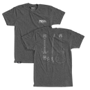 T-shirt PRS Guitar Blueprint (gris foncé) - Taille XL