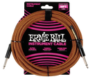 Ernie Ball 6469EB Straight/Straight Pumpkin Pie Instrument Braided Cable - 18ft