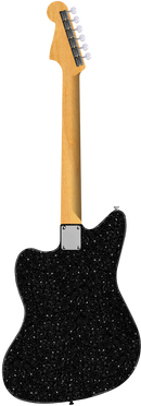 Fender Limited Edition Gold Foil Jazzmaster Electric Guitar (Black Sparkle)