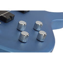 Basse électrique Schecter C-4 DELUXE (Satin Metallic Blue)