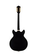 Guild STARFIRE CUSTOM DC GVT GH Semi-Hollow Electric Guitar (Black Metallic)