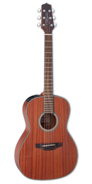 Takamine GY11ME-NS - New Yorker Body Acoustic Electric Guitar with Preamp, Tuner and EQ - Mahogany Natural Satin