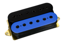 Micro humbucker DiMarzio DP104F Super 2 F-Spaced (noir et bleu avec pôles noirs)