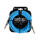 Ernie Ball 6417EB Flex Instrument Cable Straight/Straight (Blue) - 20ft