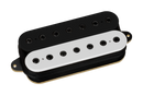 Micro chevalet DiMarzio DP720 D Activator 7 cordes (noir et blanc avec pôles noirs)