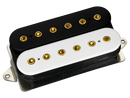 DiMarzio DP285F IGNO Bridge Humbucker F Spaced (Black/White With Gold Poles)