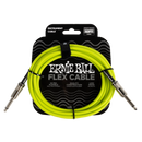 Ernie Ball 6414EB Flex Instrument Cable Straight/Straight (Green) - 10ft