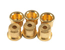 Kluson KSB115G Ferrules de chaîne de remplacement pour Fender Telecaster (Gold) - Ensemble de 6