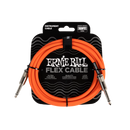 Ernie Ball 6416EB Flex Instrument Cable Straight/Straight (Orange) - 10ft