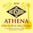 Cordes de bouzouki Rotosound RS70 Athena en bronze phosphoreux à boucle