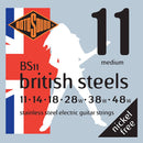 Cordes de guitare électrique Rotosound BS11 British Steel - 11-48