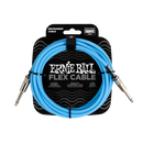 Ernie Ball 6412EB Flex Instrument Cable Straight/Straight (Blue) - 10ft