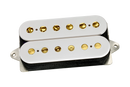 Micro humbucker DiMarzio DP163 Bluesbucker (blanc avec plots dorés)