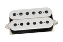Micro chevalet humbucker DiMarzio DP261 PAF Master (blanc avec pôles noirs)