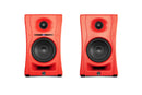Système de moniteurs de studio de bureau ultra-proche Kali Audio LPUNFR (Paire, Mojave Red)