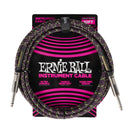 Ernie Ball 6427EB 1/4in To 1/4in Straight Braided Cable (Purple Python) - 10ft