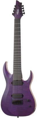 Guitare électrique à 8 cordes Schecter JOHN BROWNE TAO-8 (Satin Trans Purple)