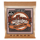 Ernie Ball 3544EB Medium Phosphor Bronze Acoustic Strings (3 Pack)