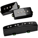 Paire de micros basse DiMarzio DP306 Sixties PJ (capot noir brillant)