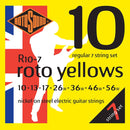 Cordes de guitare électrique Rotosound R10-7 Nickel Light - 10-56
