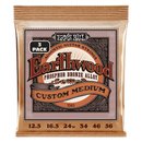 Ernie Ball 3543EB Custom Medium Acoustic Guitar Strings (3 Pack)