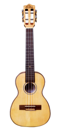 Leho LHUC-FF Ukulélé du concert à l'érable à l'éclair à flammes avec top à l'érable flammé