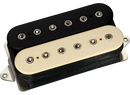 Micro chevalet humbucker DiMarzio DP245F Dominion F-Spaced (noir/crème avec pôles en nickel)