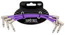 Ernie Ball 6452EB Flex Patch Cable (Purple, Pack Of 3) - 6in