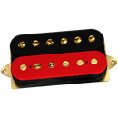 DiMarzio DP155 The Tone Zone Bridge Humbucker Pickup (Black/Red With Gold Poles)
