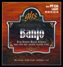 Banjo Ghs PF130 5 cordes, embout boule, diamètre standard .010 - .022