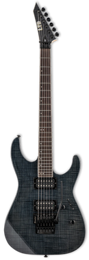 Guitare électrique ESP LTD M-200FM avec un LTD by Floyd Rose Tremolo - See Thru Black