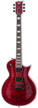 ESP LTD EC-1000QM Electric Guitar (See Thru Black Cherry)