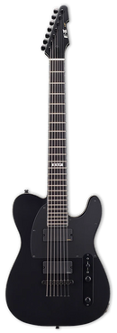 ESP E-II T-B7 7-String Electric Guitar (Black Satin)