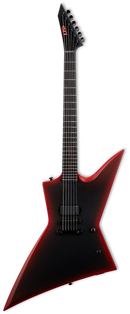 Guitare électrique ESP EXL BLACK METAL (Black Red Nurst Satin)