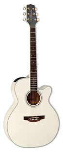 Takamine GN37CE-PW Acoustic-Electric Guitar (Pearl White)