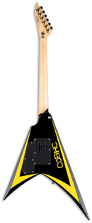 ESP LTD ALEXI ARROWHEAD SE 20th Anniversary Electric Guitar (Black With Yellow Pinstripe)