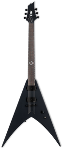 ESP LTD NERGAL HEX-6 Series Electric Guitar (Black Satin)