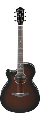 Ibanez AEG7L Left-Handed Acoustic Guitar (Dark Violin Sunburst High Gloss)