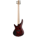Basse électrique 5 cordes Ibanez SR305EDXWZM (Rouge vin mat givré)
