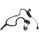 Casque intercom intra-auriculaire Point Source Audio CM-I5-5F avec microphone à perche antibruit (XLR femelle 5 broches)