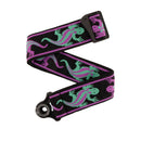 D'Addario 50BALPW01 Planet Waves Auto Lock Vintage Guitar Strap (Green/Purple)