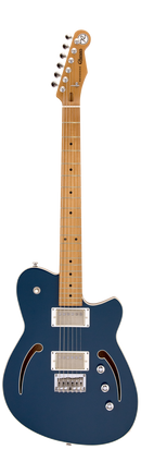 Reverend CHARGER AIR HH Semi-Hollow Electric Guitar (High Tide Blue)