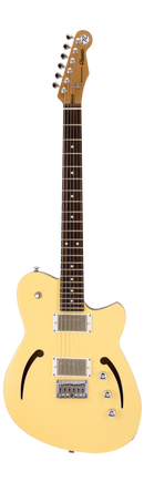 Reverend CHARGER AIR HH Semi-Hollow Electric Guitar (Powder Yellow)