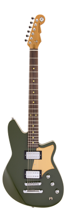 Guitare électrique baryton Reverend DESCENT RA (vert armée)