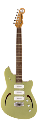Guitare électrique semi-hollow Reverend KINGBOLT AIR 390 (Metallic Limeade)