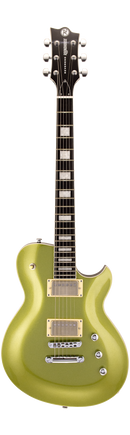 Reverend ROUNDHOUSE HH Electric Guitar (Metallic Limeade)