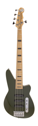 Basse électrique Reverend TRIAD 5 à 5 cordes (vert armée)