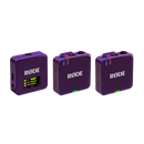 Rode WIRELESS GO GEN III 2-Person Compact Digital Wireless Microphone System/Recorder (2.4 GHz, Purple)