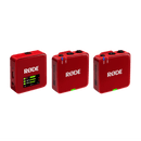 Rode WIRELESS GO GEN III 2-Person Compact Digital Wireless Microphone System/Recorder (2.4 GHz, Red)